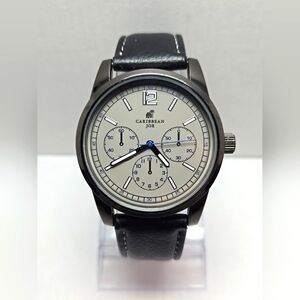Caribbean Joe Faux Chronograph Quartz Watch CJ7110GU New Battery